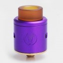 Authentic VandyVape ICON RDA Rebuidlable Dripping Atomizer w/ BF Pin - Purple, Stainless Steel, 24mm Diameter