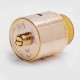 Authentic OBS Cheetah II RDA Rebuildable Dripper Atomizer - Gold, Stainless Steel + PEI, 24mm Diameter
