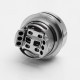 Authentic GeekVape Ammit Dual Coil RTA Rebuildable Tank Atomizer - Silver, Stainless Steel, 3ml / 6ml, 27mm Diameter