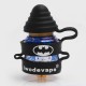 Authentic Vapesoon Universal Silicone Sanitary Cap / Combo Anti-Slip Vape Band + Anti-Dust Cap - Black, 24mm Diameter