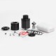 Authentic Aspire Quad-Flex Power Pack RDA Atomizer Kit w/ BF Pin - Black, Stainless Steel, 22mm Diameter