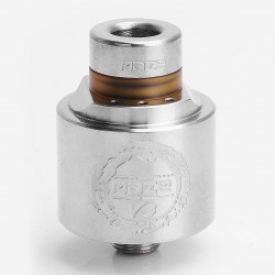 Authentic Har Maze V3 RDA Rebuildable Dripping Atomizer w/ BF Pin - Silver, 316 Stainless Steel, 22mm Diameter