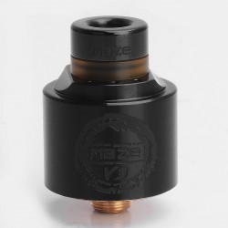 Authentic Hcigar Maze V3 RDA Rebuildable Dripping Atomizer w/ BF Pin - Black, 316 Stainless Steel, 22mm Diameter