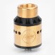 Authentic CoilART Azeroth RDA Rebuildable Dripping Atomizer - Gold, Stainless Steel, 24mm Diameter