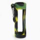 Authentic Iwodevape Protective Case Sleeve w/ Hanging Buckle for 60ml E-juice Bottle - Black + Green, Silicone
