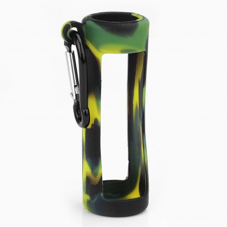 Authentic Iwodevape Protective Case Sleeve w/ Hanging Buckle for 60ml E- Bottle - Black + Green, Silicone