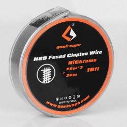[Ships from Bonded Warehouse] Authentic GeekN80 Fused Clapton Wire Heating Wire for RDA / RTA - 26GA x 3 + 36GA, 3m (10 Feet)