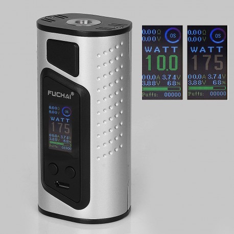 Authentic Sigelei Duo-3 2-Cover Version 255W TC VW Variable Wattage Box Mod - Silver, 10~255W, 2 / 3 x 18650