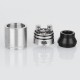 Authentic GeekVape Tsunami Pro 25 RDA Rebuildable Dripping Atomizer - Silver, Stainless Steel, 25mm Diameter
