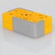 Authentic YiLoong SQ XBOX MOD-01 3D Printed Squonk Mechanical Box Mod - Orange, 1 x 18650, 13ml Dropper Bottle