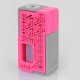 Authentic YiLoong SQ XBOX MOD-02 3D Printed Squonk Mechanical Box Mod - Pink, 1 x 18650, 13ml Dropper Bottle