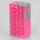 Authentic YiLoong SQ XBOX MOD-02 3D Printed Squonk Mechanical Box Mod - Pink, 1 x 18650, 13ml Dropper Bottle