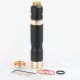Authentic Desire Mad Dog Mechanical Mod + Mad Dog RDTA Atomizer Kit - Black, Aluminum Alloy, 7ml, 24mm Diameter, 1 x 18650