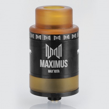 Authentic Oumier Maximus Max RDTA Rebuildable Dripping Tank Atomizer - Black, Stainless Steel, 3ml, 24mm Diameter