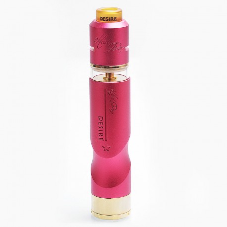 Authentic Desire Mad Dog Mechanical Mod + Mad Dog RDTA Atomizer Kit - Red, Aluminum Alloy, 7ml, 24mm Diameter, 1 x 18650