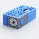 Authentic YiLoong SQ XBOX MOD-03 3D Printed Squonk Mechanical Box Mod - Blue, 1 x 18650, 13ml Dropper Bottle