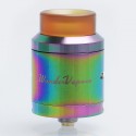Authentic IJOY Wondervape RDA Rebuildable Dripping Atomizer - Rainbow, Stainless Steel, 24mm Diameter