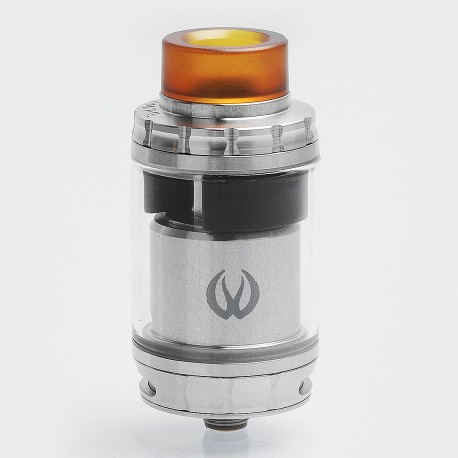 Authentic VandyVape GOVAD RTA Rebuildable Tank Atomizer - Silver, Stainless Steel + Pyrex Glass, 4ml, 24mm Diameter