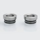 Authentic Iwodevape 810 to 510 Drip Tip Adapter for RDA / RTA - Silver, Stainless Steel, 12.5mm Diameter (2 PCS)