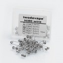 Authentic Iwodevape Ni80 Pre-built Heating Resistance Wire Coil - 26GA, 0.6 Ohm (100 PCS)