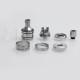 Authentic YouDe UD Bellus V2 RDTA Rebuildable Dripping Tank Atomizer - Silver, Stainless Steel, 5ml, 25mm Diameter