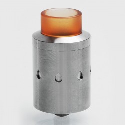 Authentic Cthulhu CETO RDA Rebuildable Dripping Atomizer w/ BF Pin - Silver, Stainless Steel, 24mm Diameter