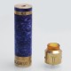 Authentic Sigelei Laisimo A.L ASHKANDI Mechanical Mod + RDA Kit - Blue, Brass, 1 x 18650, 25mm Diameter