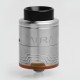Authentic Digiflavor Aura RDA Rebuildable Dripping Atomizer w/ BF Pin - Silver, Stainless Steel, 24mm Diameter