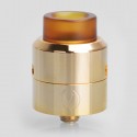 Authentic VandyVape Pulse 24 BF RDA Rebuildable Dripping Atomizer w/ BF Pin - Gold, Stainless Steel, 24.4mm Diameter
