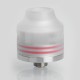Authentic Oumier Wasp Nano RDA Rebuildable Dripping Atomizer w/ BF Pin - White + Silver, Stainless Steel + PC, 22mm Diameter
