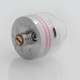 Authentic Oumier Wasp Nano RDA Rebuildable Dripping Atomizer w/ BF Pin - White + Silver, Stainless Steel + PC, 22mm Diameter