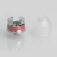 Authentic Oumier Wasp Nano RDA Rebuildable Dripping Atomizer w/ BF Pin - White + Silver, Stainless Steel + PC, 22mm Diameter