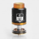 Authentic IJOY Combo RDTA II Rebuildable Dripping Tank Atomizer - Black, Stainless Steel, 6.5ml, 25mm Diameter