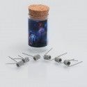 Authentic Demon Killer Flame Coil N80 F Pre-built Heating Wire for DIY - 0.3 Ohm, (26GA x 2) + 38GA (6 PCS)