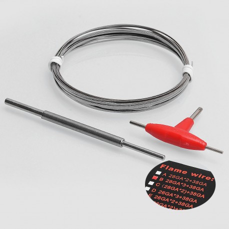 Authentic Demon Killer Flame Wire N80 B Heating Wire for DIY - 28GA x 3 + 38GA, 3m (10 Feet)