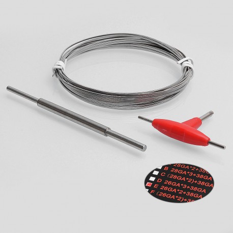 Authentic Demon Killer Flame Wire N80 E Heating Wire for DIY - 26GA x 2 + 38GA, 3m (10 Feet)