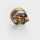 Authentic Digiflavor Aura RDA Rebuildable Dripping Atomizer w/ BF Pin - Gold, Stainless Steel, 24mm Diameter
