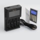 Authentic GOLISI S4 1A Quick Charge Intelligent Battery Charger - Black, 4 x Battery Slots, US Plug