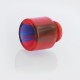 510 Translucent Drip Tip for TFV8 Baby Sub Ohm Tank - Red, Epoxy Resin, 15.4mm
