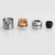 Authentic Vapjoy Viper BF RDA Rebuildable Dripping Atomizer w/ Squonk Pin - Silver, Aluminum + SS, 24mm Diameter