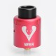 Authentic Vapjoy Viper BF RDA Rebuildable Dripping Atomizer w/ Squonk Pin - Red, Aluminum + SS, 24mm Diameter