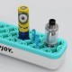 Authentic Vapjoy E Silicone Stander for E- Mod / Atomizer / DIY Tool - White + Blue, 210 x 53 x 35mm