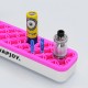 Authentic Vapjoy E Silicone Stander for E- Mod / Atomizer / DIY Tool - White + Purple, 210 x 53 x 35mm