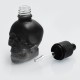 Authentic Iwodevape Skull Shape Dropper Bottle for E- - Transparent Black, Glass, 30ml