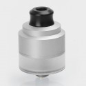 Authentic GAS Mods Nixon V1.5 RDTA Rebuildable Dripping Tank Atomizer w/ BF Pin - Silver, Stainless Steel, 2ml, 22mm Diameter
