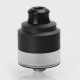 Authentic GAS Mods Nixon V1.5 RDTA Rebuildable Dripping Tank Atomizer w/ BF Pin - Black, Stainless Steel, 2ml, 22mm Diameter