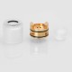 Authentic CoilART DPRO RDA Rebuildable Dripping Atomizer w/ BF Pin - White, PCTG + Stainless Steel, 24mm Diameter