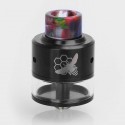 Authentic Aleader Little Bee RDTA Rebuildable Dripping Tank Atomizer - Black, Stainless Steel, 2.5ml, 24mm Diameter