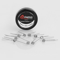 Authentic Claptonwire Twisted Clapton Coils Kanthal A1 Heating Wire - 28GA x 2 + 32GA, 0.45 Ohm (10 PCS)