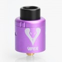 Authentic Vapjoy Viper BF RDA Rebuildable Dripping Atomizer w/ Squonk Pin - Purple, Aluminum + SS, 24mm Diameter